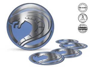 Wheel Emblem Logo Custom Resin Decals